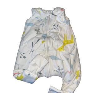 MOSEBEARS COTTON THICKER sleep sack with feet size 6-18 months